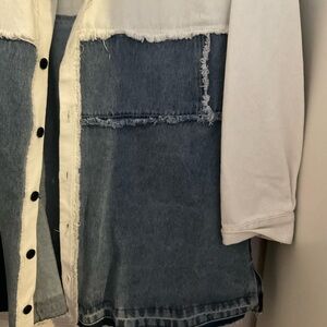Listicle Two Tone Denim jacket